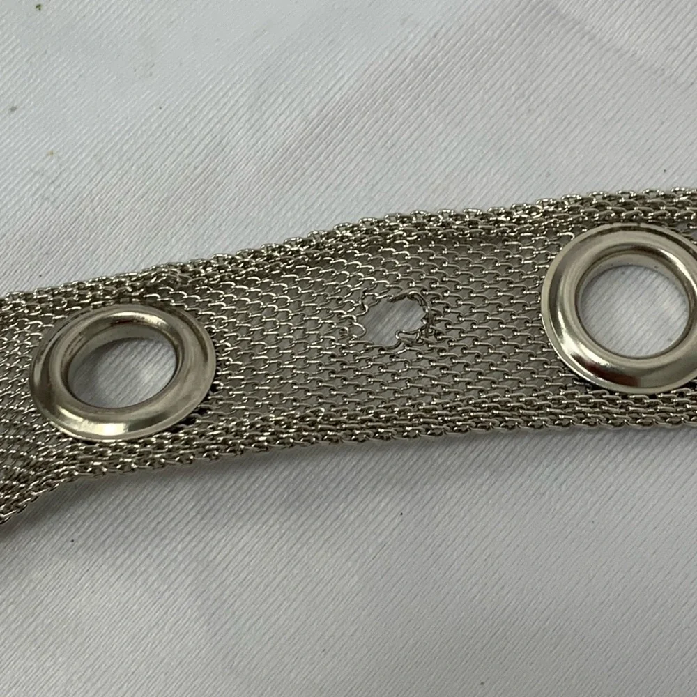 Silver Mesh Wire Belt 34” Adjustable (39” end‎ to end)